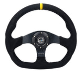 NRG- FLAT BOTTOM STEERING WHEEL ALCANTARA